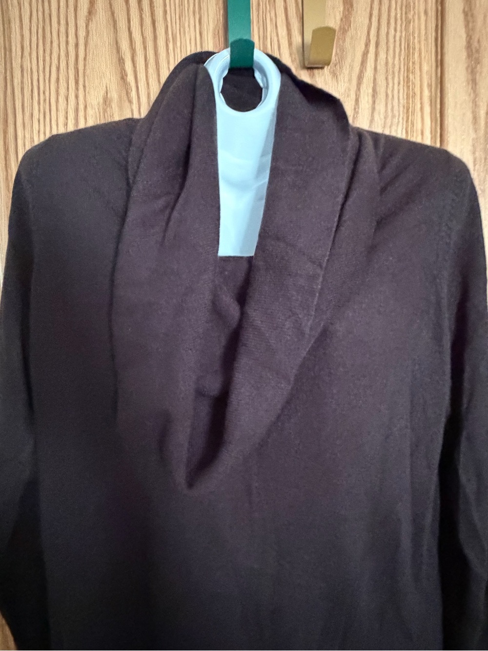 Moda Black Shawl Collar Trench Coat